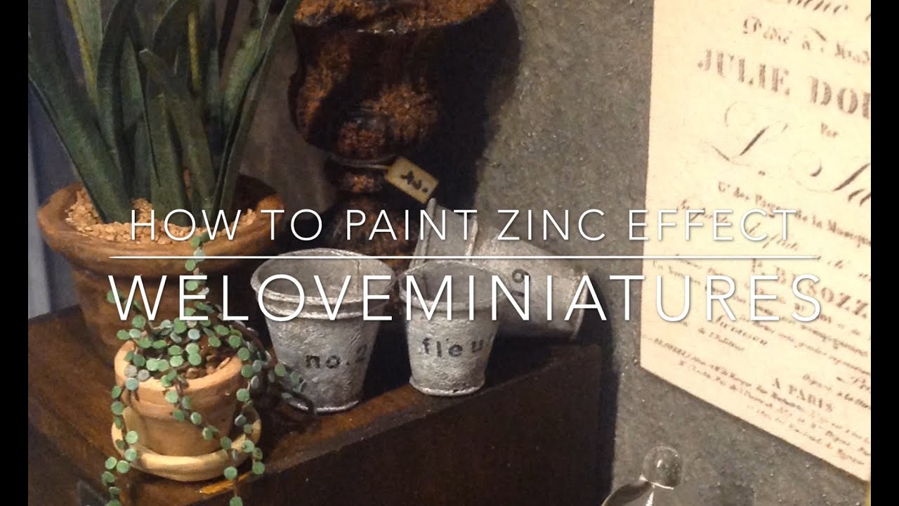 How to paint zinc effect