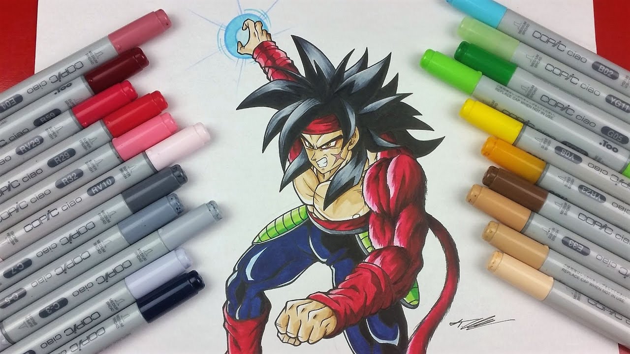 Drawing BARDOCK Super Saiyan 4 | TolgArt