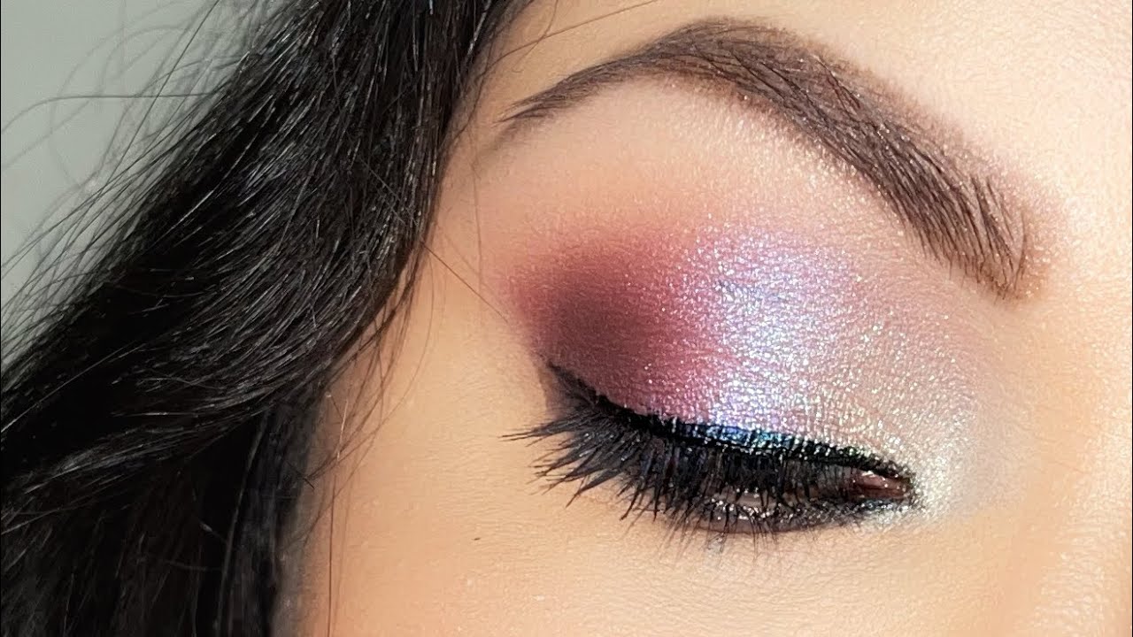 PURPLE SPARKLY EYE MAKEUP TUTORIAL | TOO FACED THAT’S MY JAM EYESHADOW PALETTE