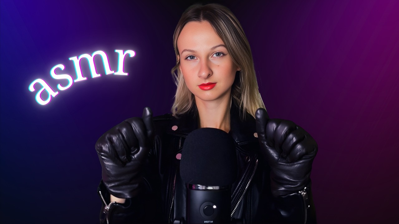 ASMR | Fast & Aggressive Leather Triggers (Gloves, Jacket)