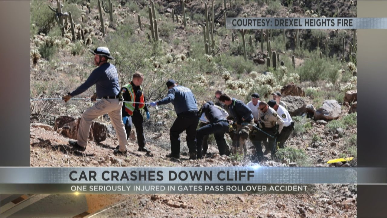 Gates Pass Road reopened after crash that left Tucson driver hospitalized