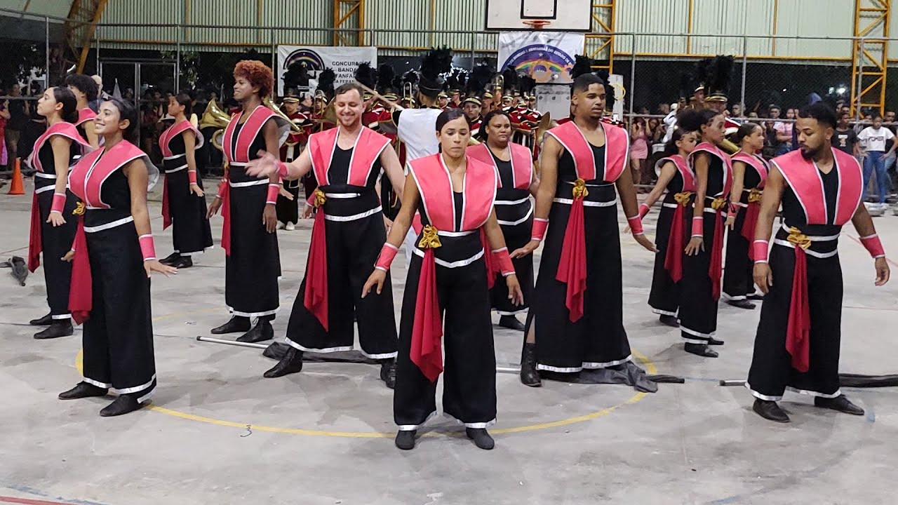 Corpo Coreográfico da OMP. Dona Maria Tereza Correa 2025 - Confaban - Concurso de Bandas e Fanfarras