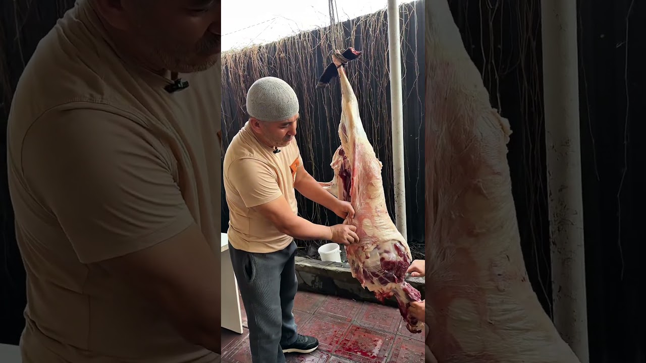 Узбекский плов бомба , разделка мяса #узбекплов#бекзотака#meat #shorts