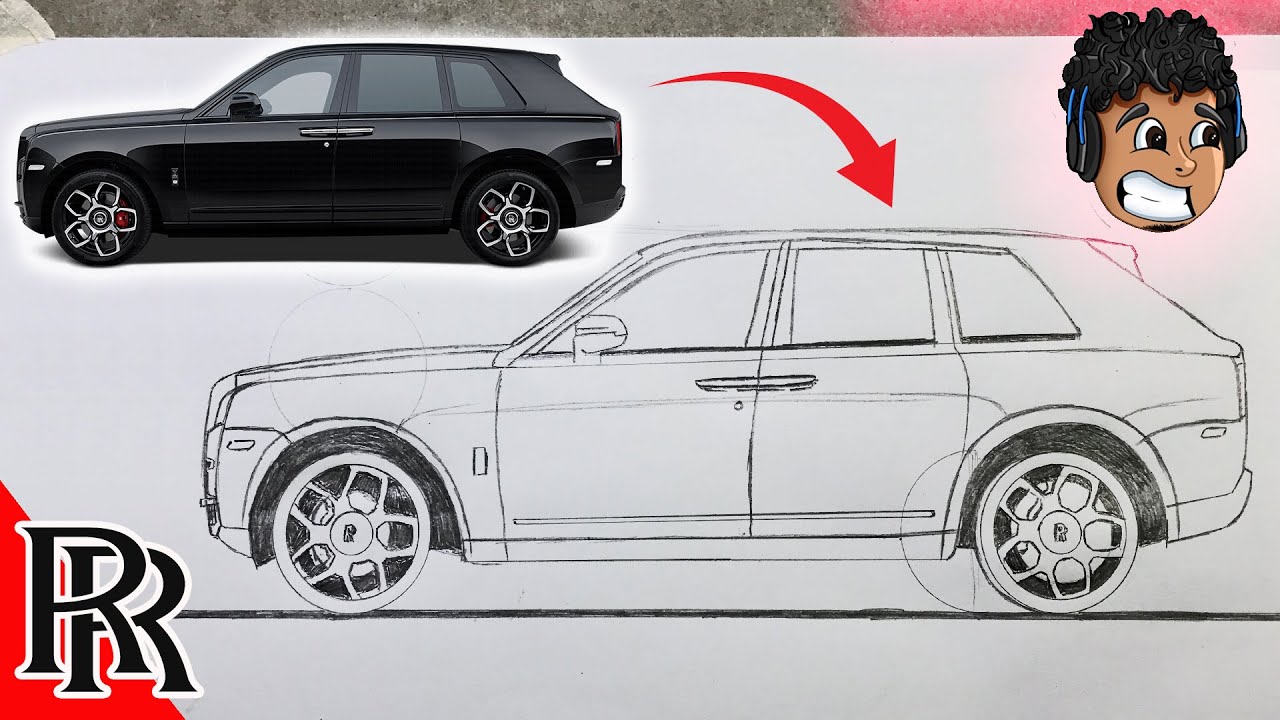 COMO DIBUJAR LA rolls royce cullinan DE rd javi 😎