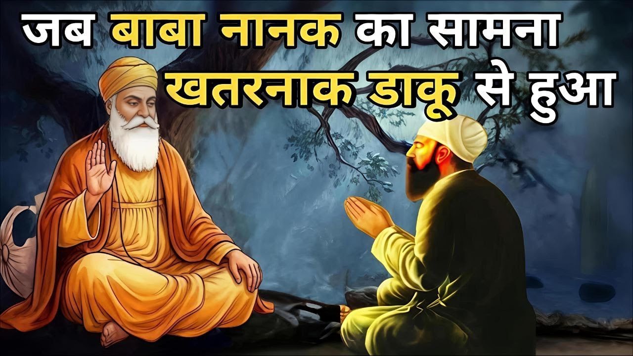 जब बाबा नानक का सामना खतरनाक डाकू से हुआ  || Guru Nanak stories || Guru nanak sakhi