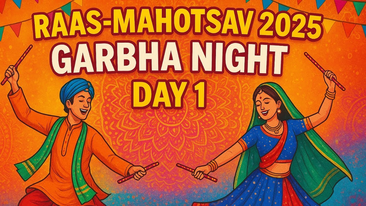 Raas-Mahotsav 2025 | Garba Night Day :- 1 | Cinematic Teaser |   #garba  #garbanight #garbalover