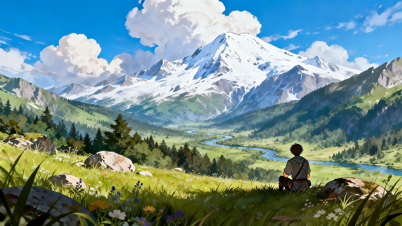 The Valley Beyond the Mountains | Peaceful Fantasy Music & Nature Ambience
