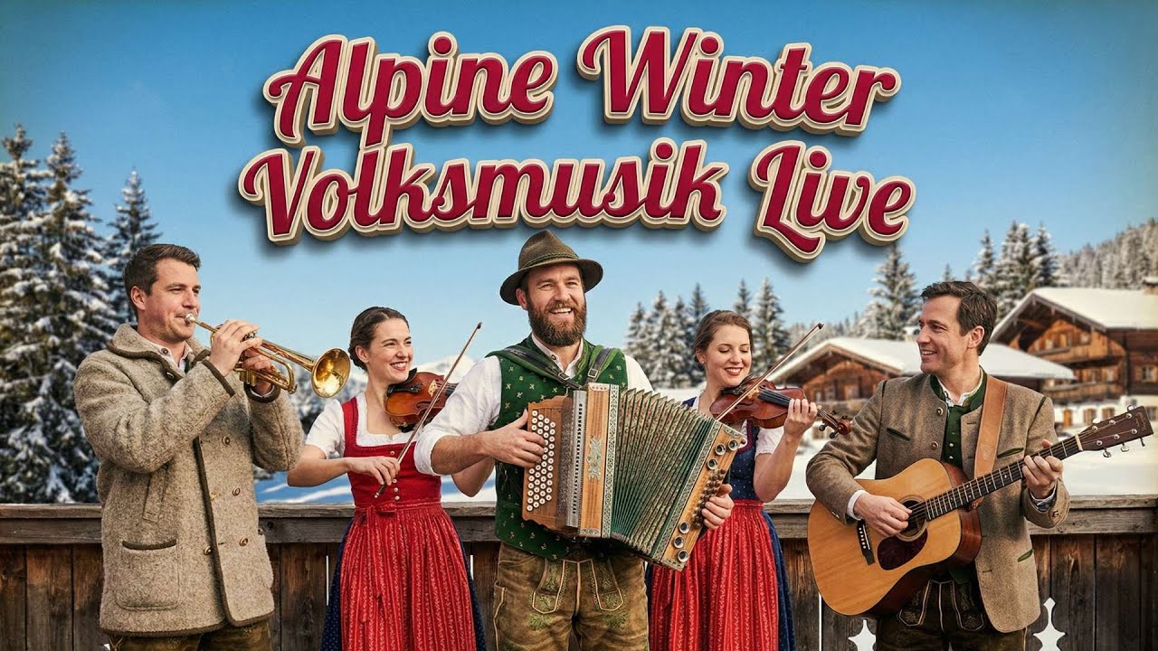 🎻 Alpine Winter Volksmusik Live — Traditional German Folk & Schlager