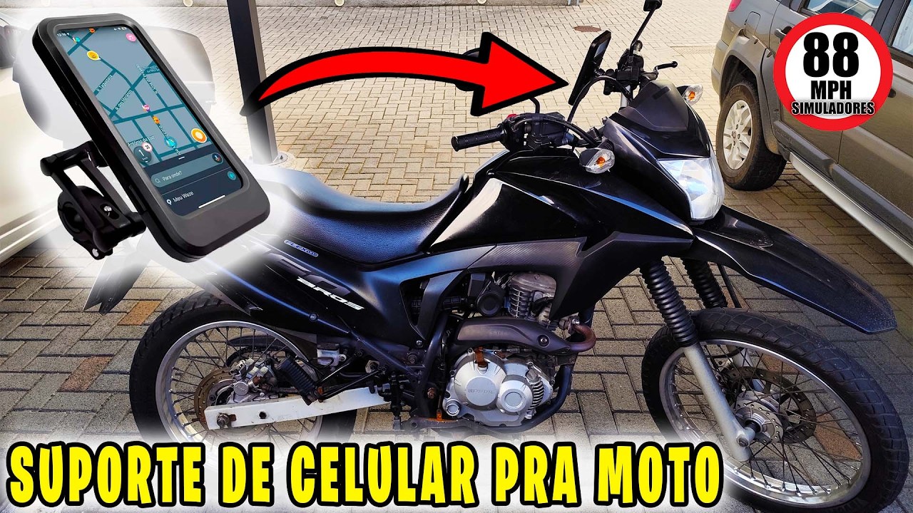 Suporte Celular Para Moto e Bicicleta - TESTE DE USO #teste #dicas #moto #acessorios