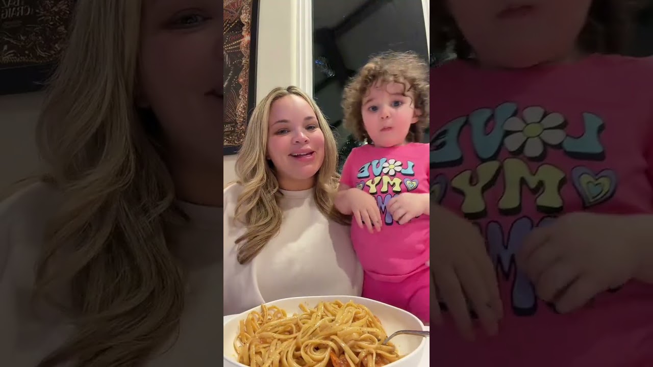 Trisha Paytas Cooking & Eating Prawn Fish Macaroni at Home