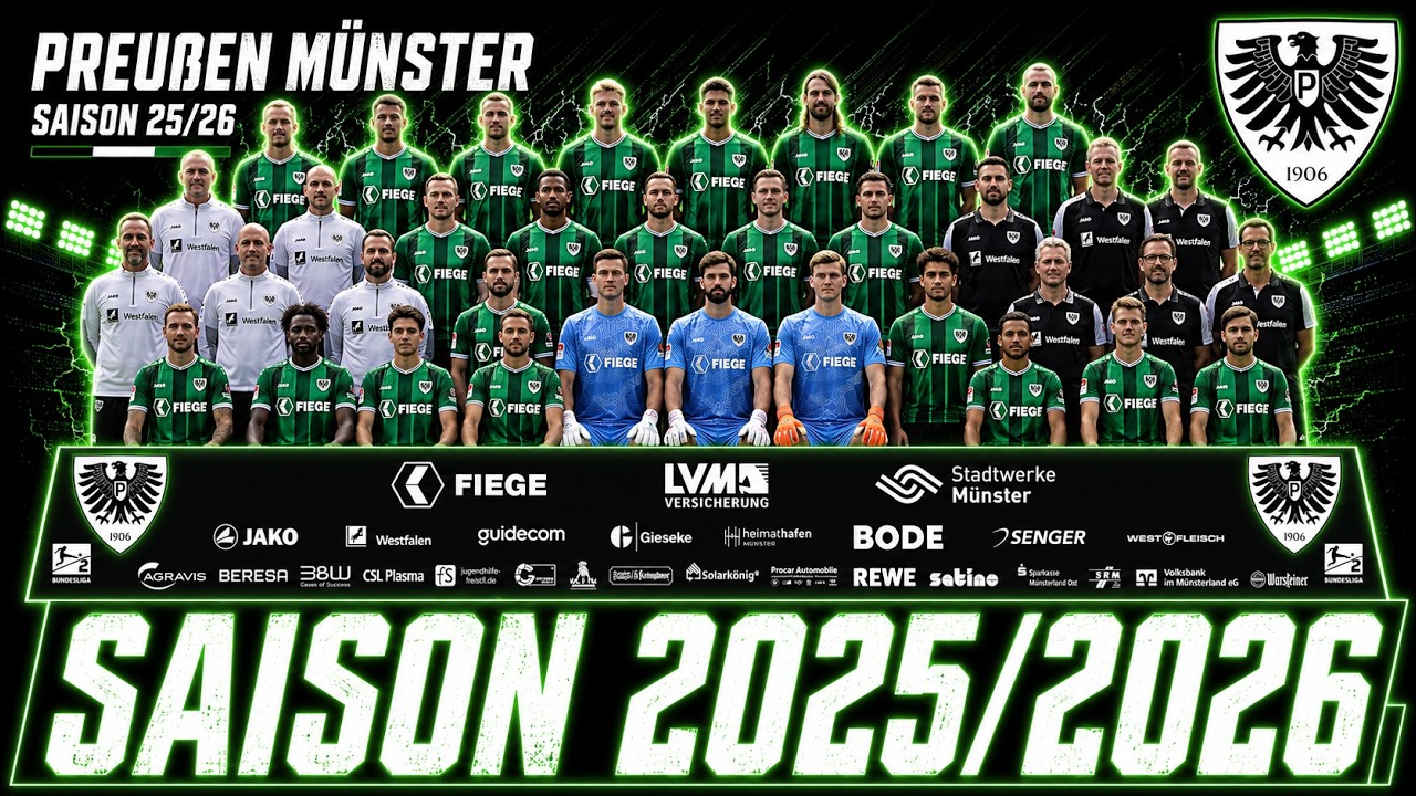 Preußen Münster 2. Bundesliga Kader Übersicht Saison 2025/2026