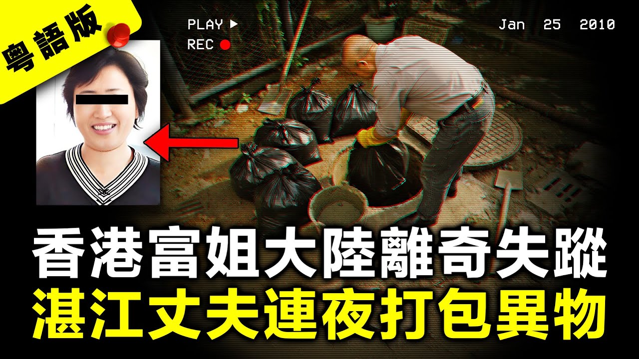 香港富姐大陸離奇失蹤 湛江丈夫竟連夜打包異物？｜粵語AI電影｜真實案件故事