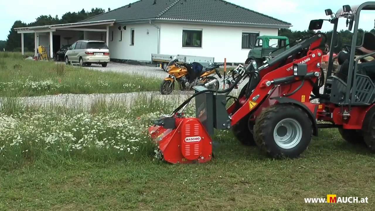 Mulchen mit Weidemann Hoflader