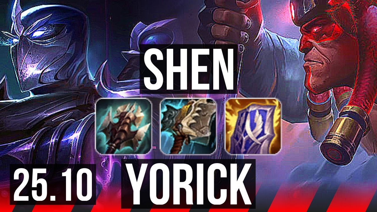 SHEN vs YORICK (TOP) | 10/3/15, 36k DMG, 500+ games | EUW Grandmaster | 25.10