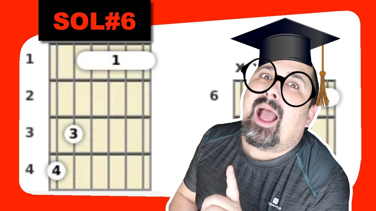 ACORDE en GUITARRA - SOL sostenido sexta - SOL#6 - G#6