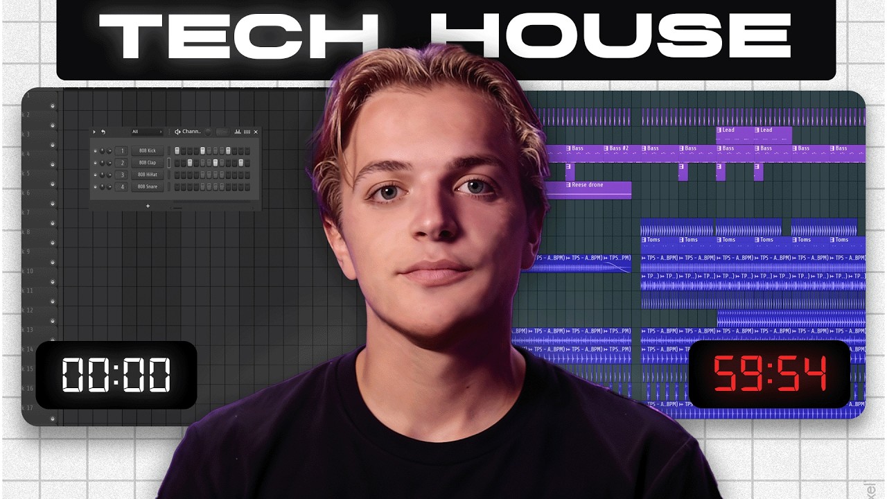 Making Tech House in 1 Hour (Start to Finish)