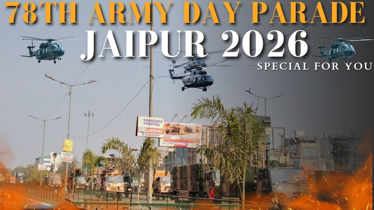 Jaipur Army Day Parade 2026 || Indian Army Showcases Military Might At Commander's Parade