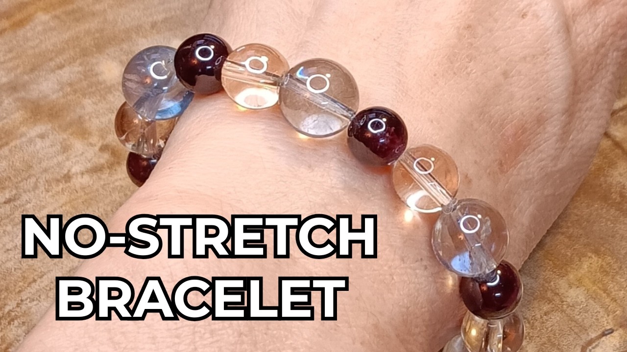 DIY No-Stretch Gemstone Bracelet | Easy Beading Tutorial for Beginners 