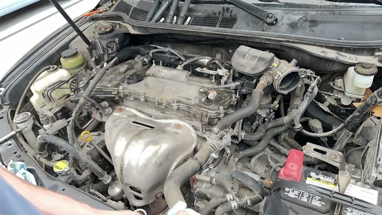 2010 Toyota Camry startup noise spring repair. (2AR motor)
