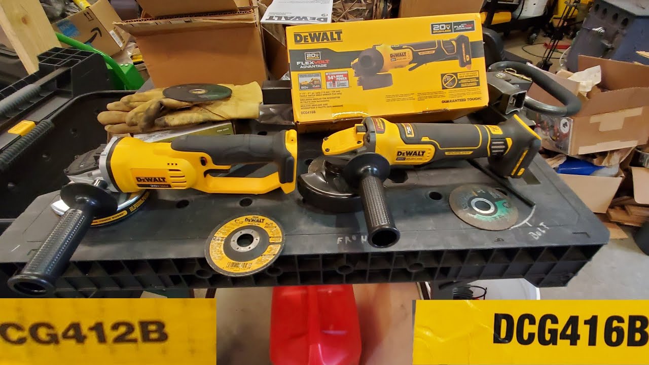 Dewalt DCG412B VS DCG416B Angle Griinders 4.5-5 ''Unboxing And Review & Features By KVUSMC