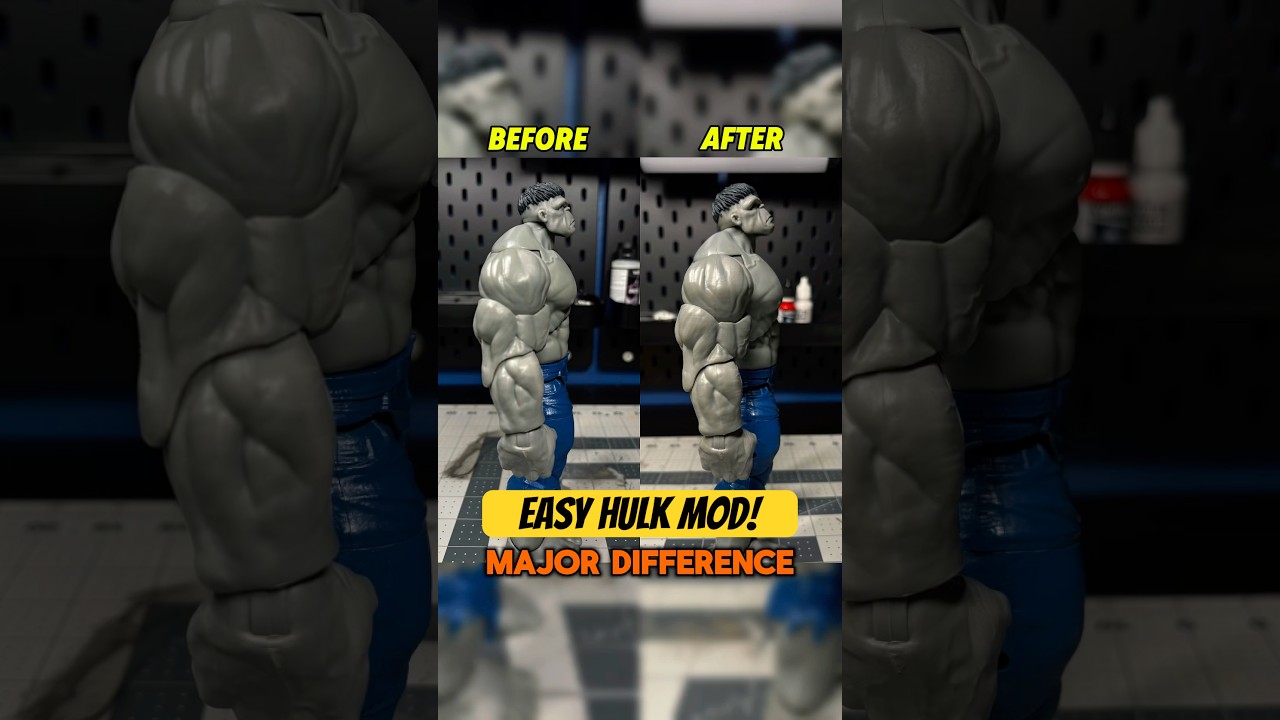 Marvel Legends Hulk Neck Mod Fix #figures #hulk #customactionfigures #marvellegends