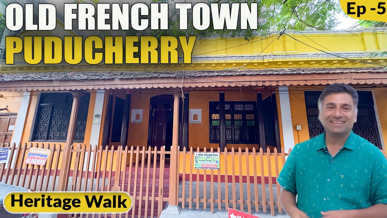 BTS EP 5 Pondicherry Heriage Walk of Old French town area, Puducherry, Union Terrirtory.