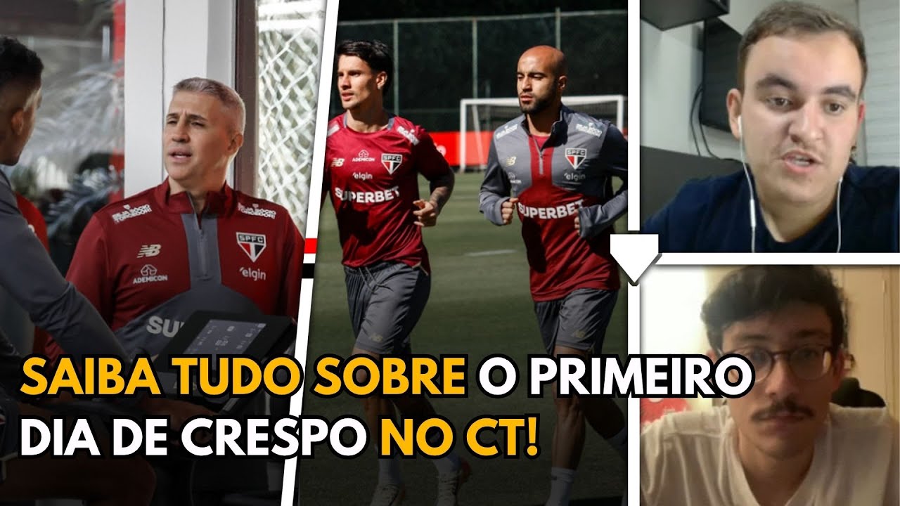 TESTES FÍSICOS E CONVERSA COM O ELENCO: Como foi o primeiro dia de Hernán Crespo no São Paulo FC