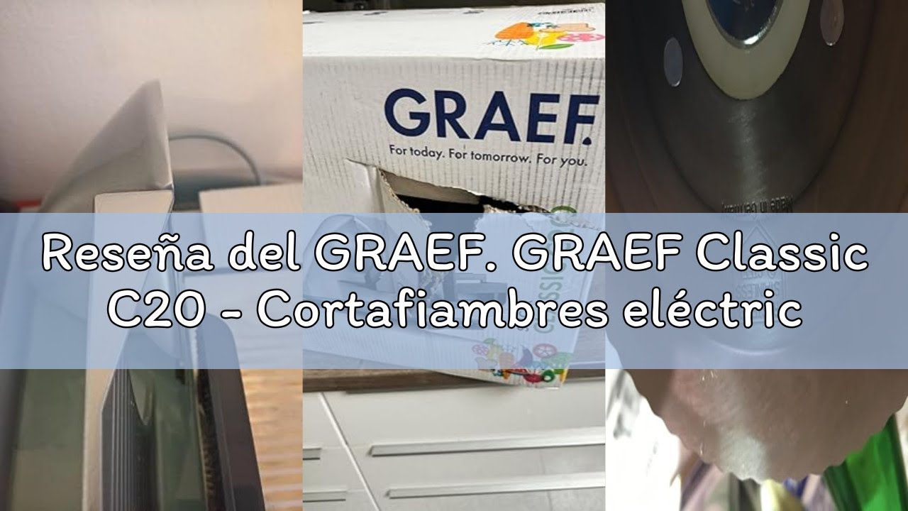 Reseña del GRAEF. GRAEF Classic C20 - Cortafiambres eléctrico, 170 W, cuchilla Ø170 mm, metálico, co