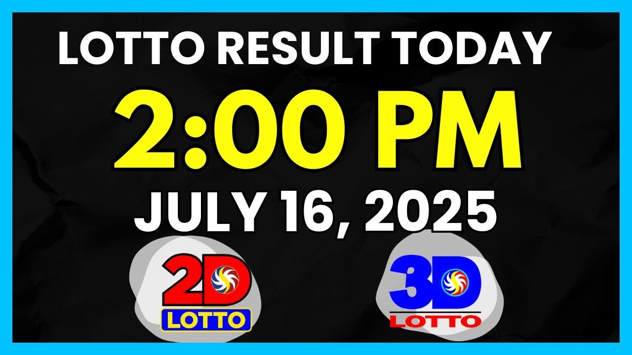 Lotto Result Today 2PM July 16, 2025 Swertres EZ2 PCSO Lotto Draw