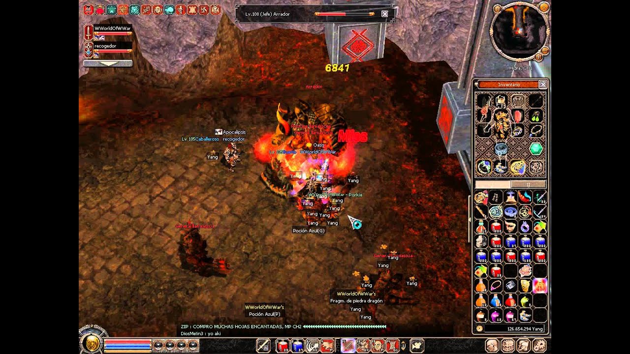 WWorldOfWWar vs Arrador Metin2.es Hidra