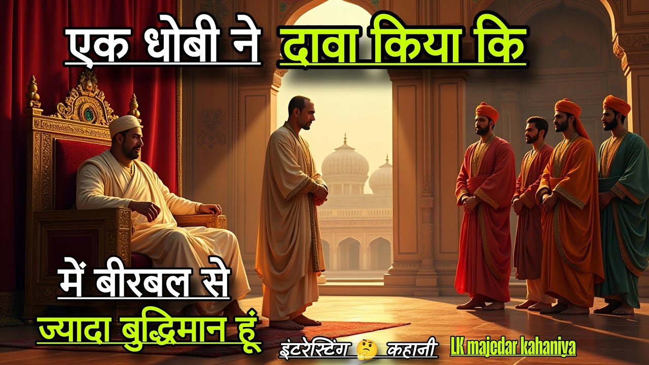 एक धोबी ने दावा किया 🤔 में बीरबल से ज्यादा बुद्धिमान हु इंटरेस्टिंग कहानी | interesting hindi kahani