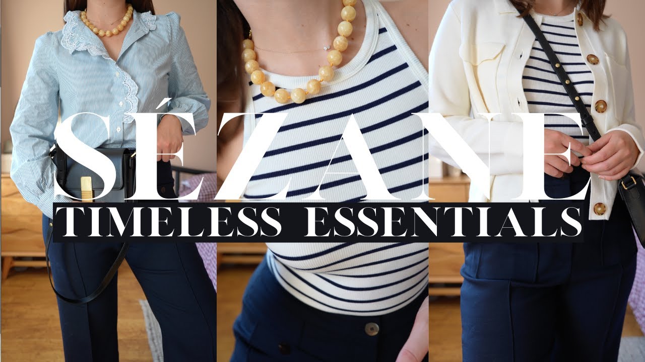 SÉZANE ESSENTIALS HAUL / TIMELESS CLASSICS FOR YOUR PARISIAN CAPSULE WARDROBE 🇫🇷 AD