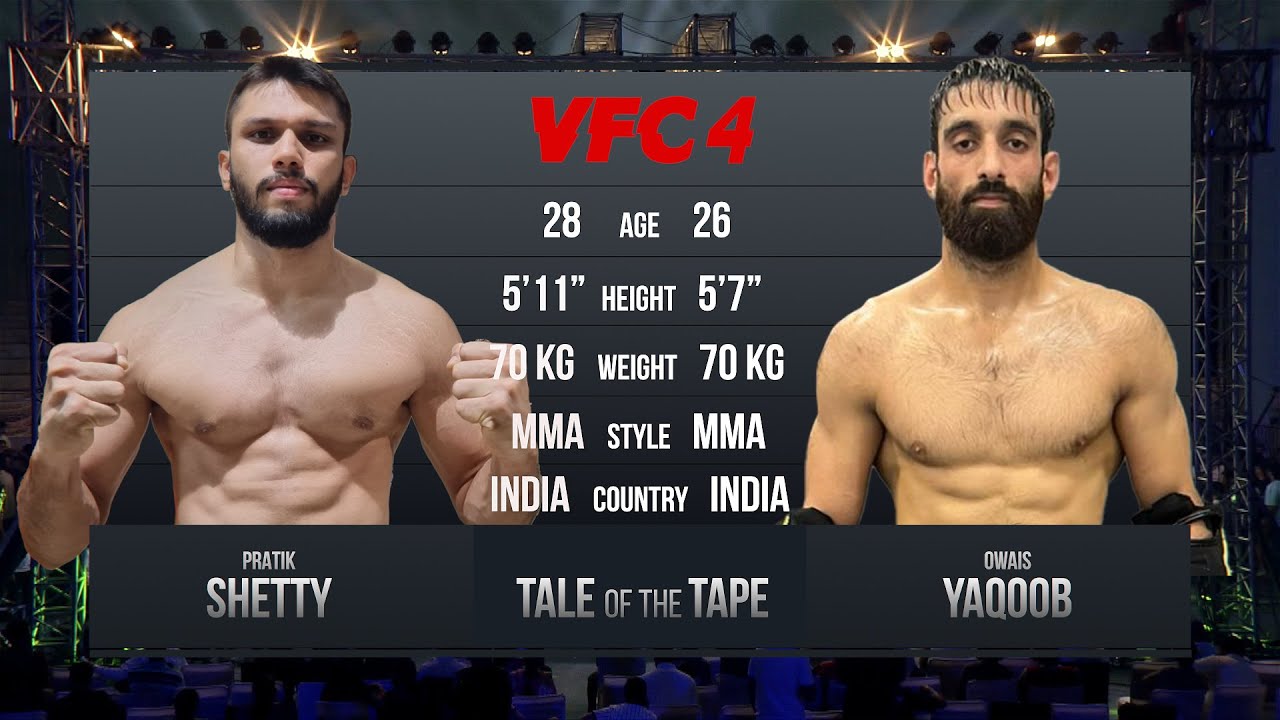 VFC 4 |Owais Yaqoob vs Pratik Shetty | VFC 4 MMA Pro Fight Highlights | Knockout Action!#mma
