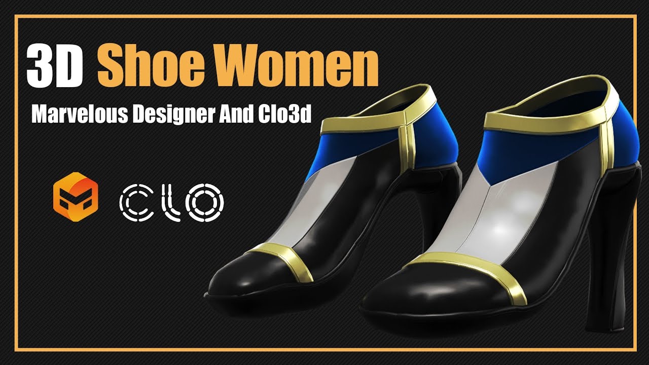 Learning to design shoes with Clo3d/Marvelous Designer for beginner
