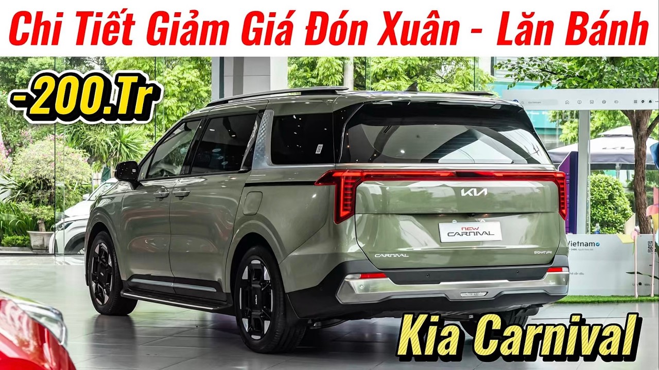 ✅Giảm Giá Kia Carnival Đến Gần 200Tr Đón Xuân | Mẫu MPV Cỡ Lớn Không Đối Thủ | Giá Xe Việt