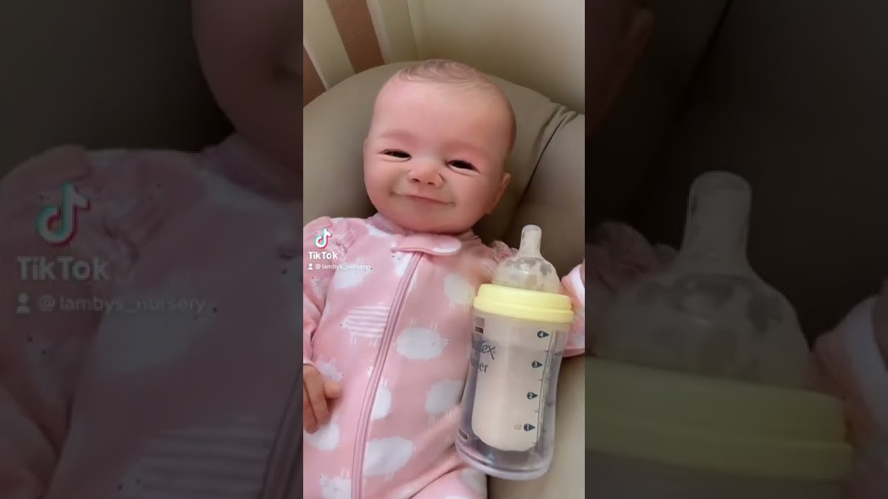 Lifelike Baby Doll Blinks and Smiles! 😱