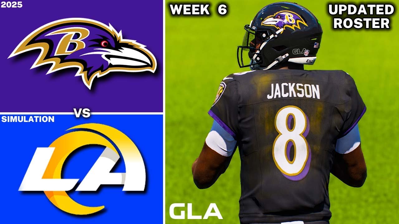 Ravens vs. Rams | Week 6 Simulation | 2025 - 2026 Updated Rosters | Madden 25 PS5