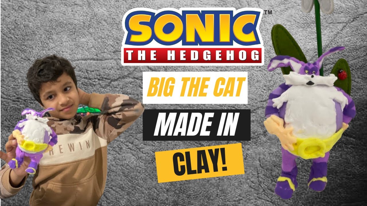Create Big the Cat in Clay – Easy Steps for Sonic The Hedgehog Fans | Sonic The Hedgehog Edition