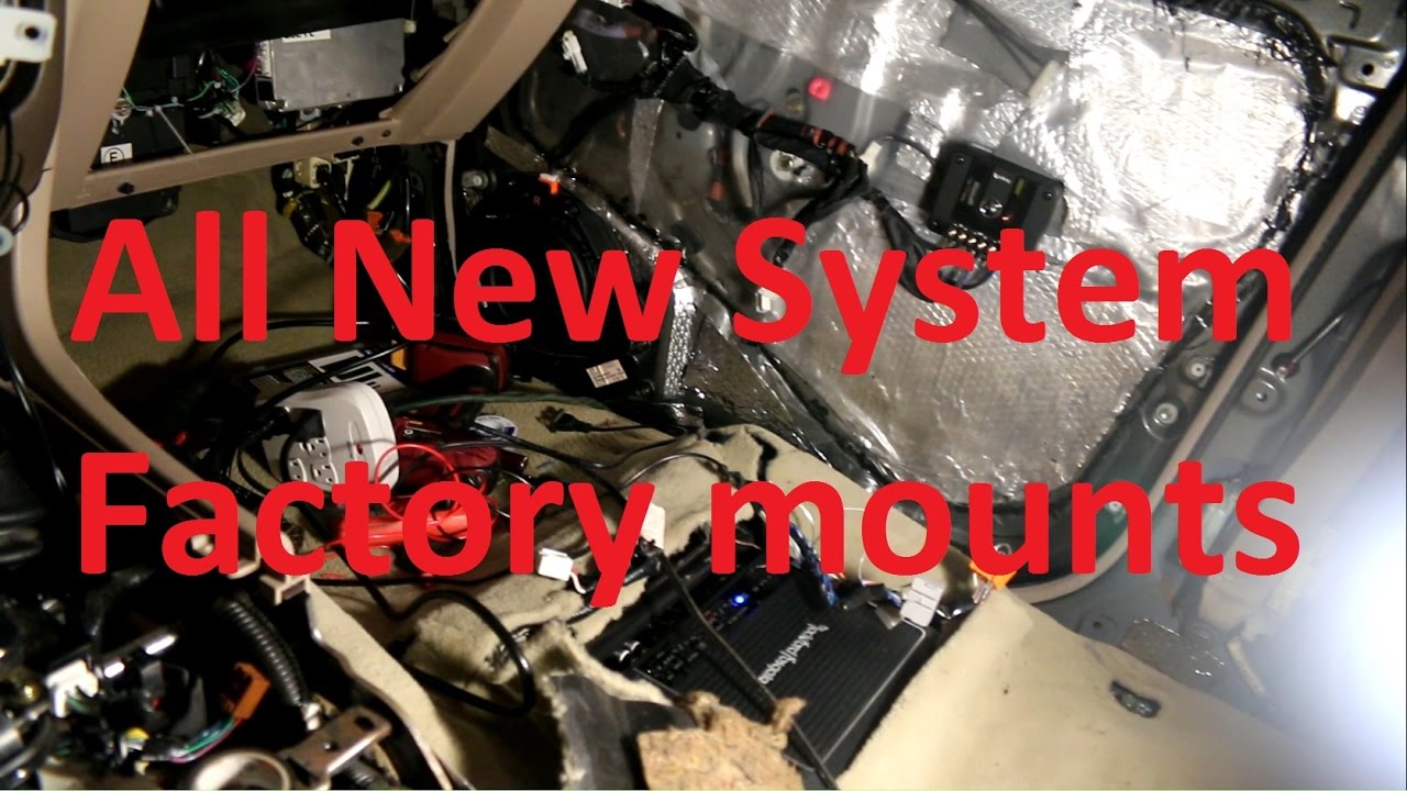 Complete upgrade on the LX470 sound system using factory mounts