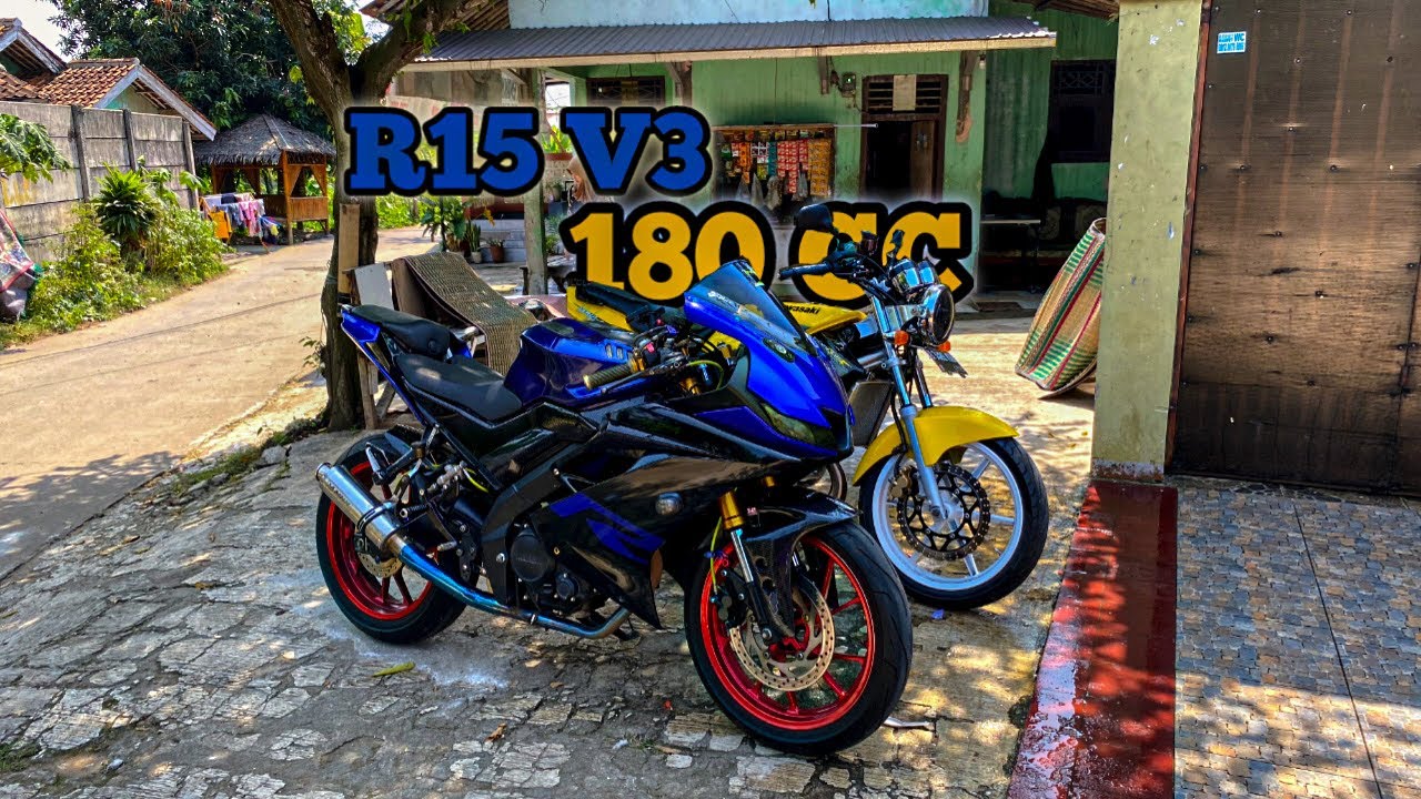 Riview Full Spek R15 V3 180 CC bebasan dan test Drive Top Speed !!!
