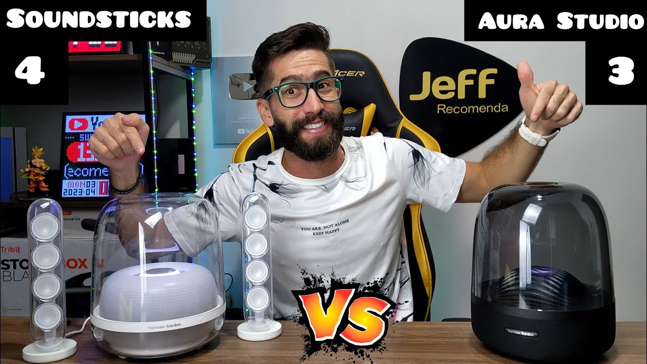 Harman Kardon AURA STUDIO 3 Vs Harman Kardon SOUNDSTICKS 4: Qual é a melhor opção? (Comparativo)