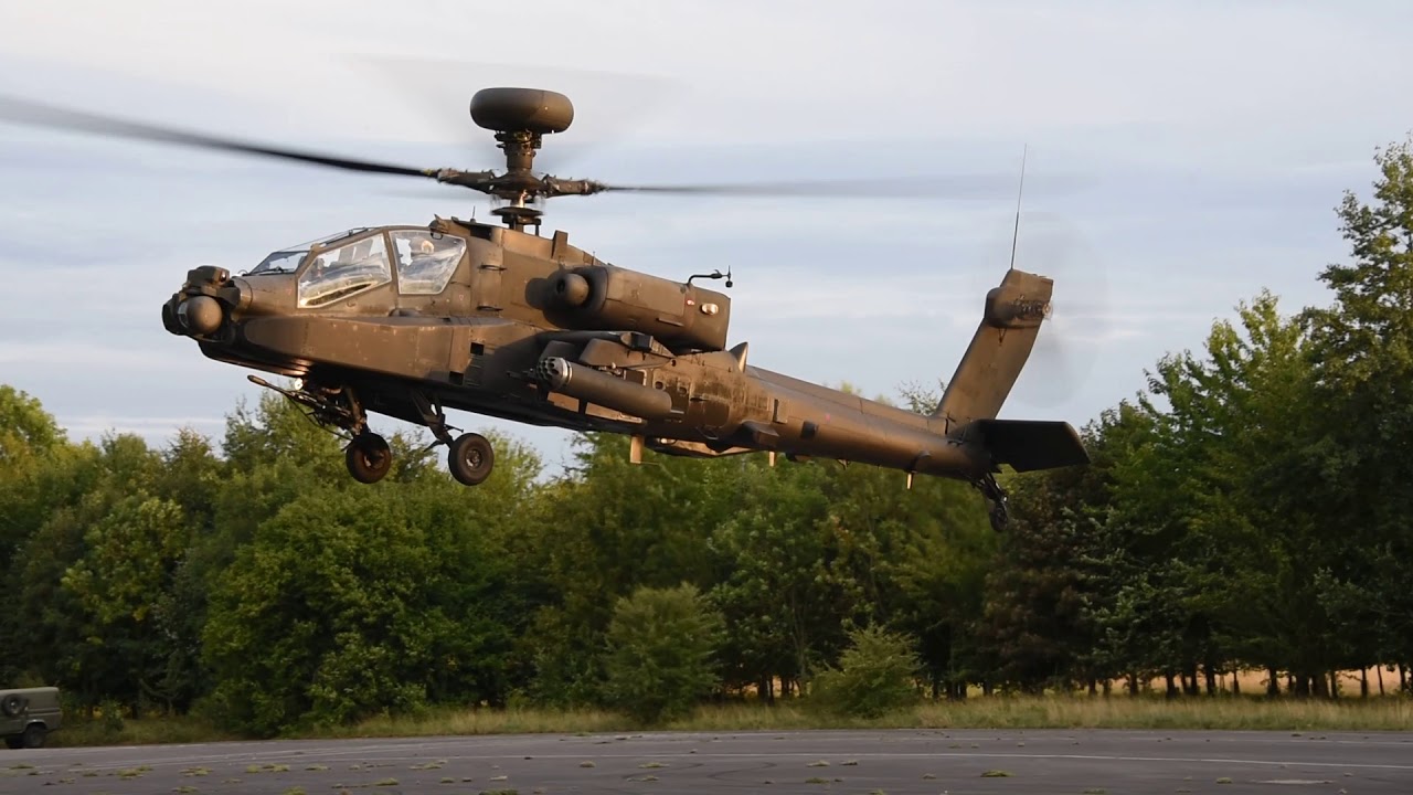 Apache landing at a FARP