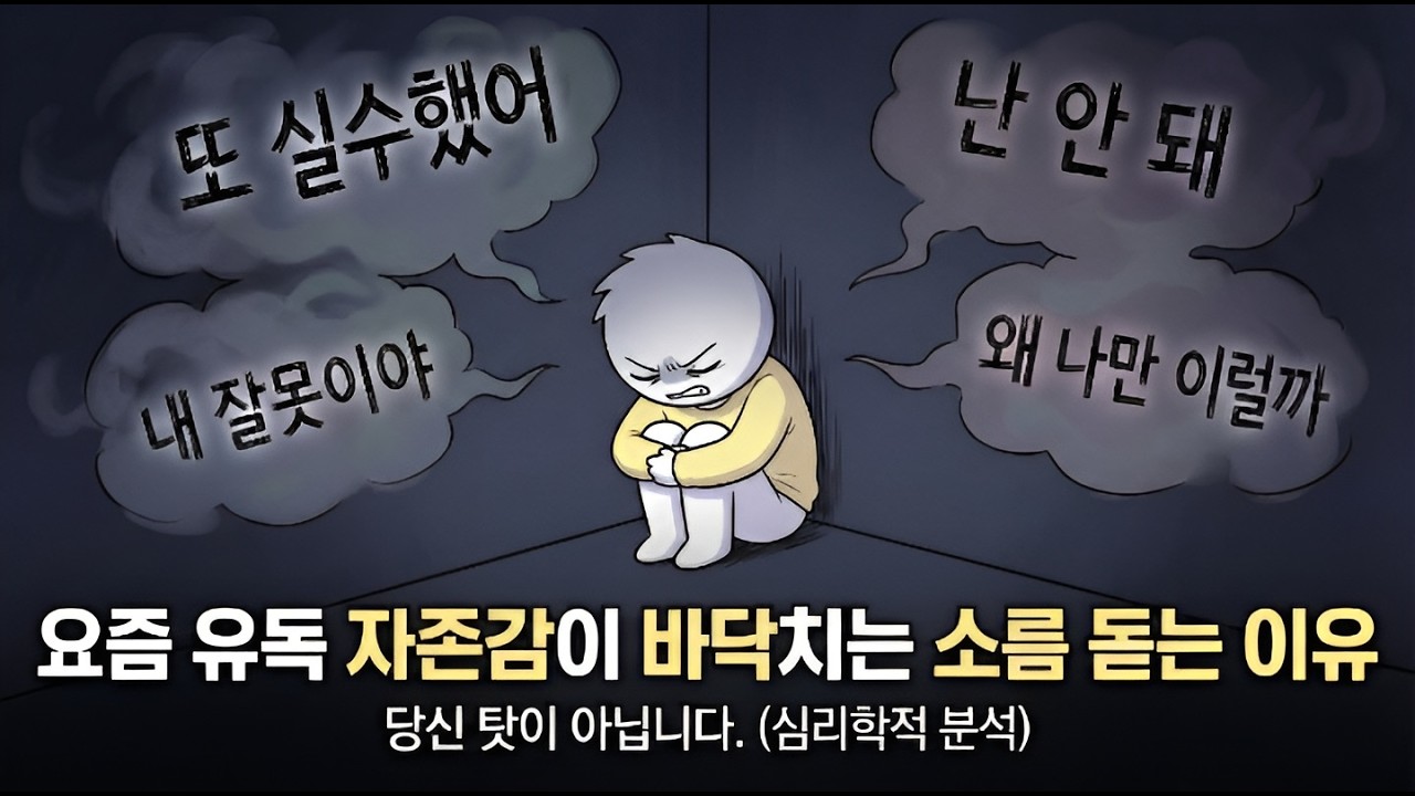 요즘 시대에 자존감이 떨어지는 심리가 당연할 수밖에 없는 소름 돋는 이유 (당신 탓이 아닙니다.)