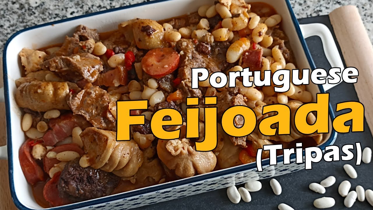 [EN] Portuguese Feijoada (Tripas) traditional Portuguese recipe, typical of the north of the country