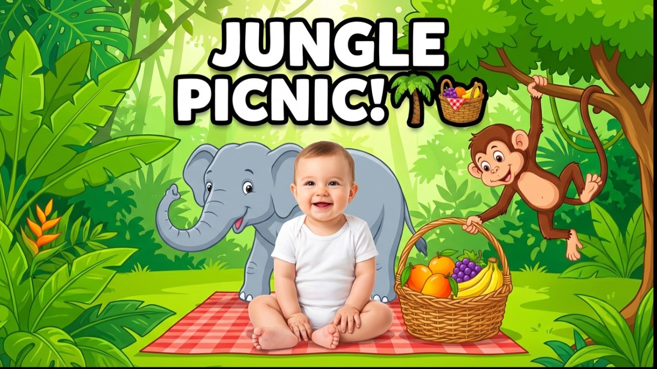 “Baby & Family Jungle Picnic! 🌴🧺 | Fun Adventure Kids Song”