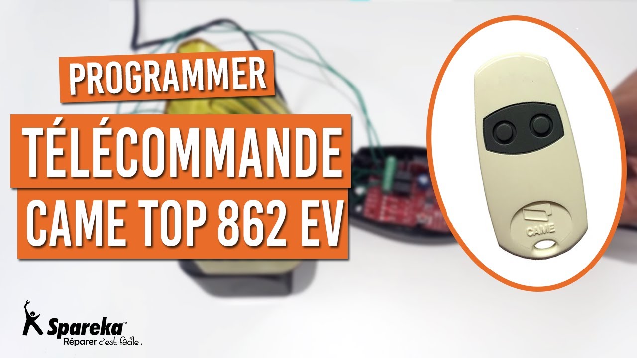 Programmation t&eacute;l&eacute;commande Came Top 862 EV