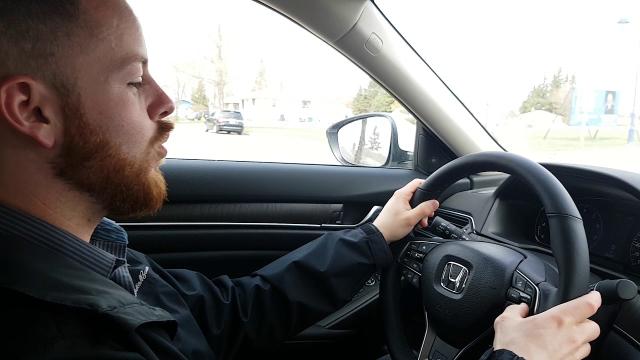 Lane Keeping Assist System and Low Speed Follow in action! 2018 Honda Accord Touring