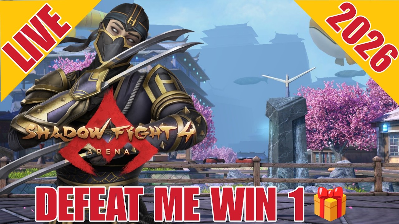 DEFEAT ME with rematch WIN 1 Fight pass in Shadow Fight 4 Arena 🔥🎮