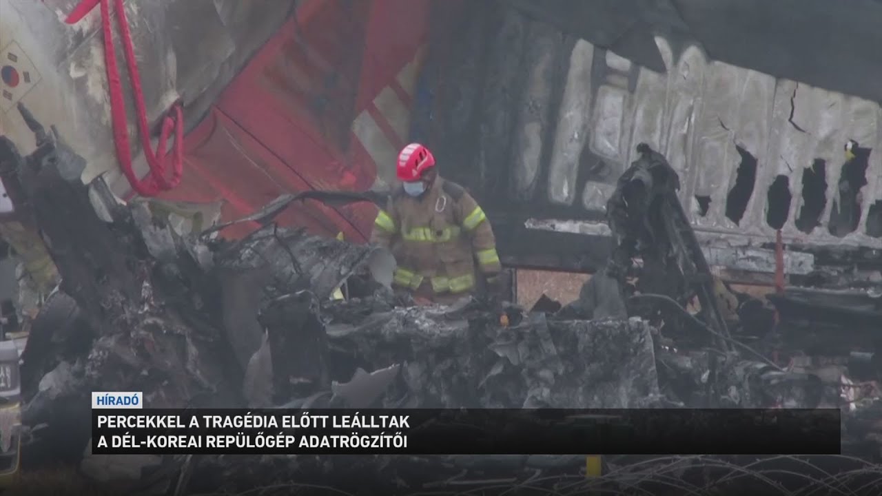 Percekkel a baleset előtt leálltak a dél koreai repülőgép adatrögzítői