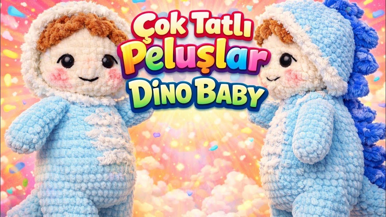 Crochet Dino Baby Costume – Body & Details Tutorial | Part 2